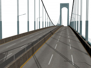 bronx whitestone bridge 3D Модель