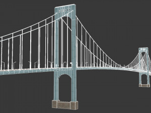 bronx whitestone bridge 3D Модель