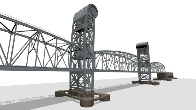Marine Pkwy Bridge Modello 3D .c4d .max .obj .3ds .fbx .stl .blend 