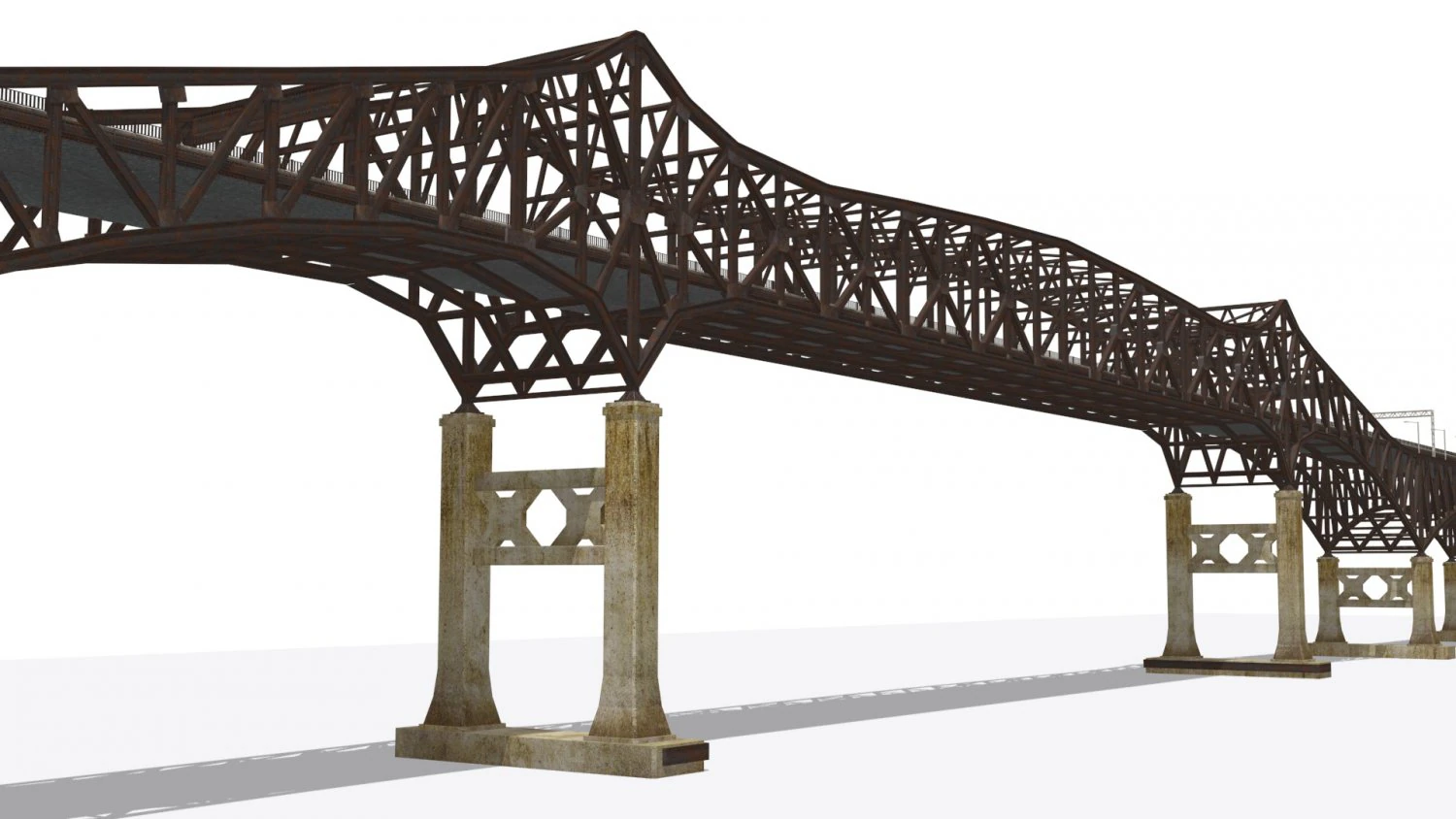 Pulaski Bridge 3D Model .c4d .max .obj .3ds .fbx .stl .blend 