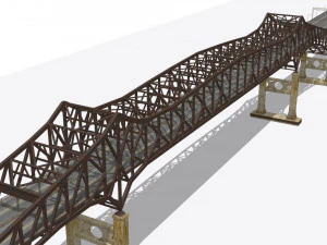 Pulaski Bridge 3D Model
