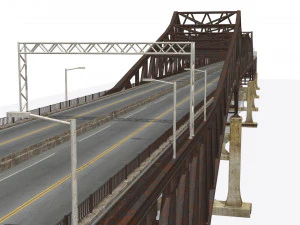 Pulaski Bridge 3D Model
