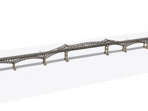 Pulaski Bridge 3D Model