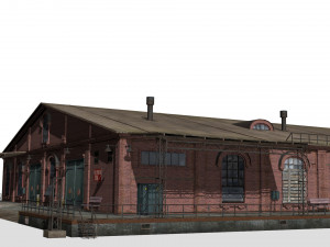 Old brick warehouse 3D Модель