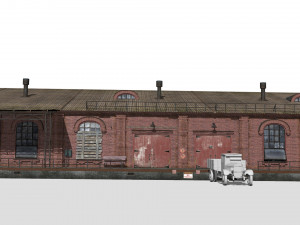Old brick warehouse 3D Модель