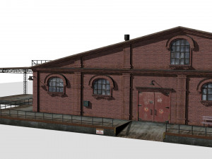 Old brick warehouse 3D Модель