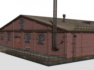 Old brick warehouse 3D Модель