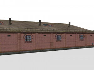 Old brick warehouse 3D Модель