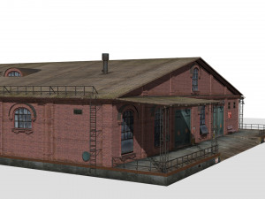 Old brick warehouse 3D Модель