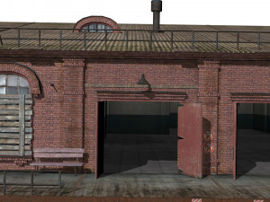 Old brick warehouse 3D Модель