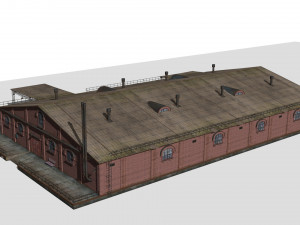 Old brick warehouse 3D Модель