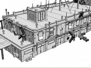 Old factory 3D Model