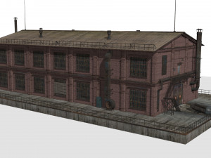 Old factory 3D-Modell