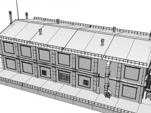 Old factory 3D-Modell