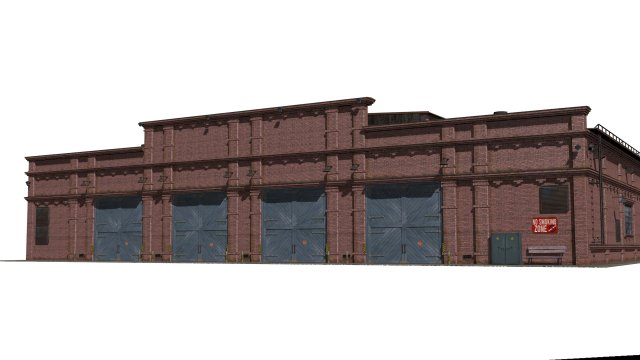 Railway depot 3Dモデル .c4d .max .obj .3ds .fbx .stl .blend 
