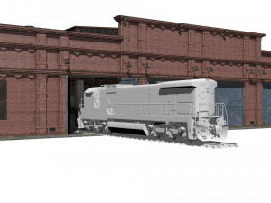 Railway depot 3Dモデル
