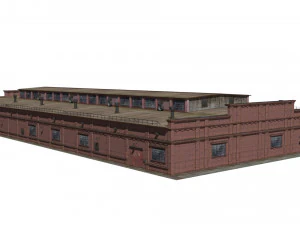 Deposito ferroviario Modello 3D