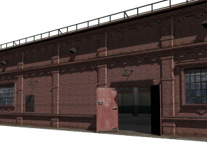 Deposito ferroviario Modello 3D