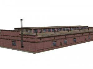 Deposito ferroviario Modello 3D
