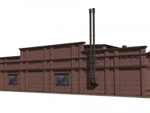 Deposito ferroviario Modello 3D