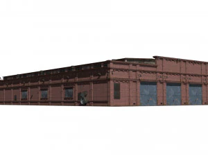 Deposito ferroviario Modello 3D