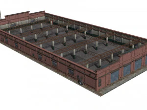 Deposito ferroviario Modello 3D