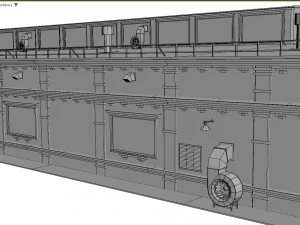 Deposito ferroviario Modello 3D