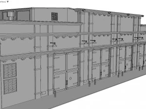 Deposito ferroviario Modello 3D