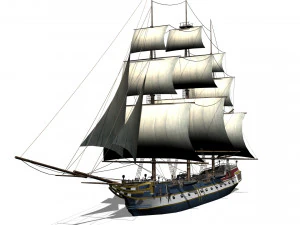 Korweta Model 3D