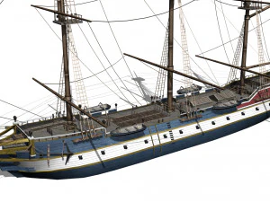 Korweta Model 3D