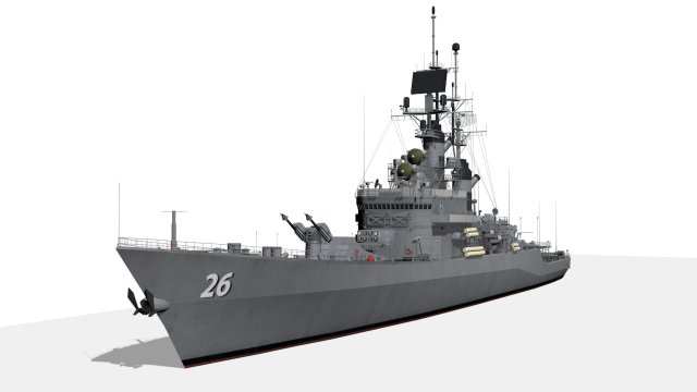 CG 26 USS Belknap Modelo 3D .c4d .max .obj .3ds .fbx .stl .blend 
