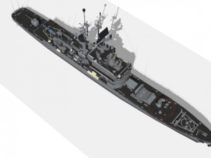 CG 26 USS Belknap Modelo 3D