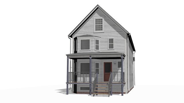 Wooden House Modèle 3D .c4d .max .obj .3ds .fbx .stl .blend 