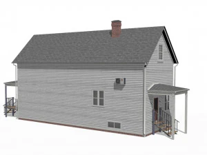 Wooden House 3D Model