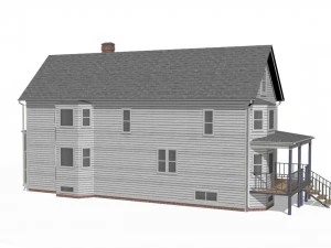 Wooden House 3D Model