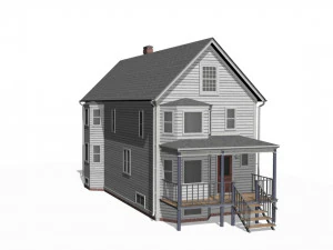 Wooden House 3D Model