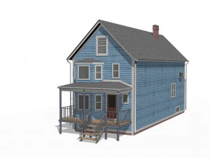 Wooden House 3D Model