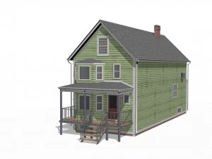Wooden House 3D Model