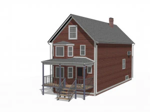 Wooden House 3D Model