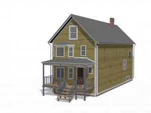 Wooden House 3D Model