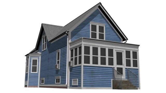 House Model 3D .c4d .max .obj .3ds .fbx .stl .blend 