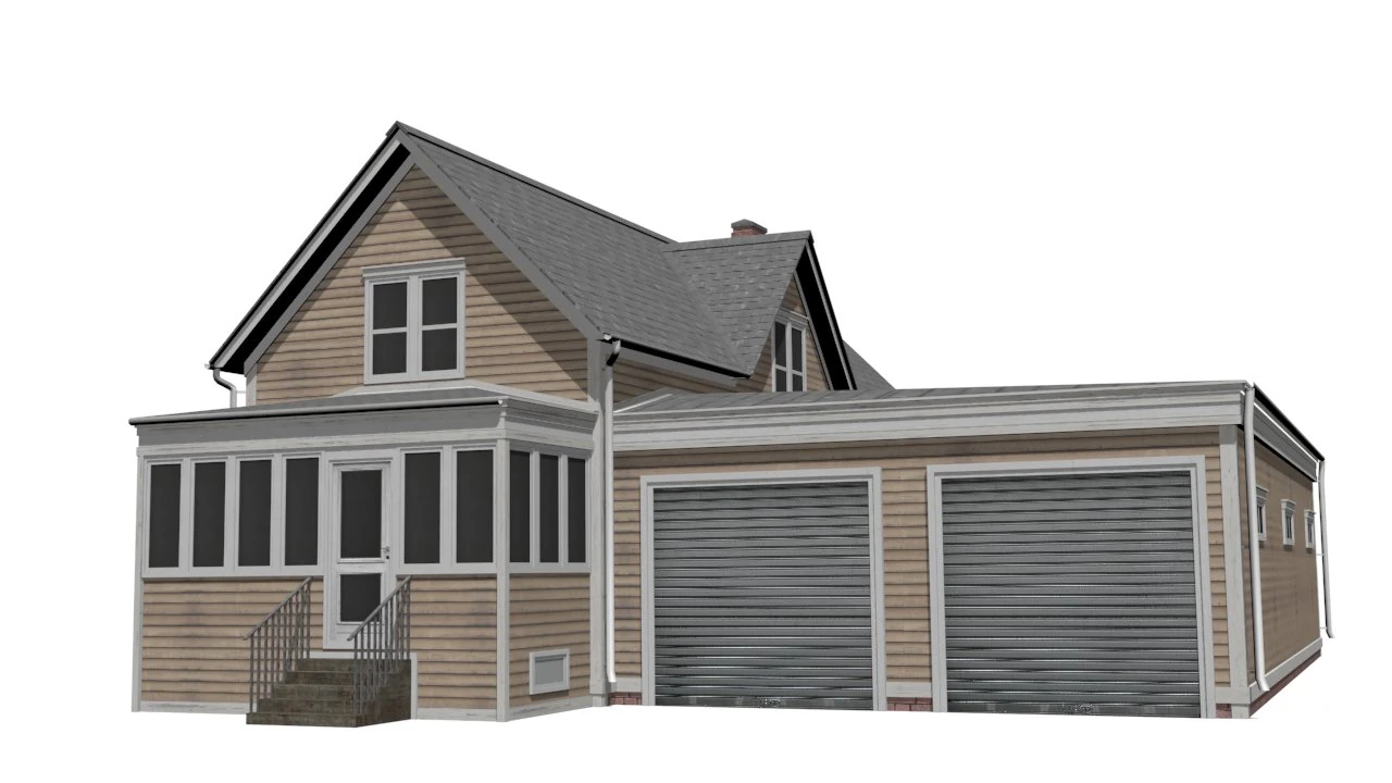 Casa Modello 3D .c4d .max .obj .3ds .fbx .stl .blend 