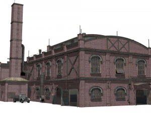 Old brick factory 3D Model