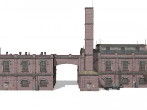 Old brick factory 3D Model