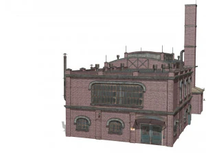 Old brick factory 3D Model
