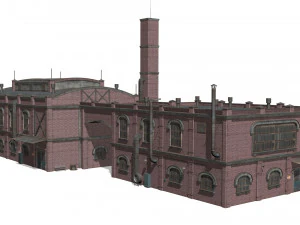 Old brick factory 3D Model