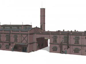 Old brick factory 3D Model
