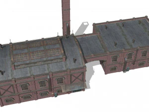Old brick factory 3D Model