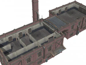 Old brick factory 3D Model