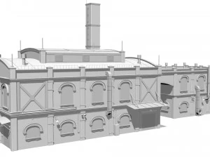 Old brick factory 3D Model